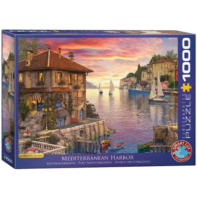 Eurographics Puzzle Mittelmeerhafen von Dominic Davison 1000 Teile - NEU