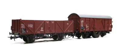H0 (AC) Schienenreinigungswagen 2-teilig Güterwagen Digital ohne OVP (216F)