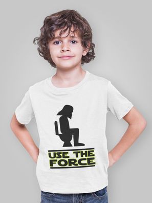Bio Baumwolle Kinder T-Shirt Spruch Star Wars parodie Usw The Force Lustig