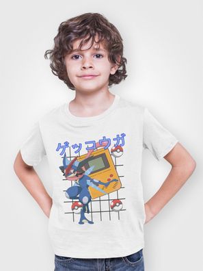 Bio Baumwolle Kinder T-Shirt Poke Taschenmonster Pika Gameboy Evolie quajutsu
