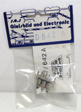 S.E.S GBS D-642A Ergänzungsplatine Hauptsperrsignal 3 Taster LED OVP (Z32-3g)