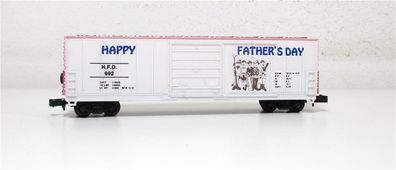 Life Like N Boxcar Happy Father´s Day H.F.D. 692 OVP (4326G)