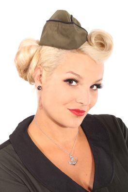 pin up Uniform rockabilly Sailor Matrosen Military Schiffchen Mütze