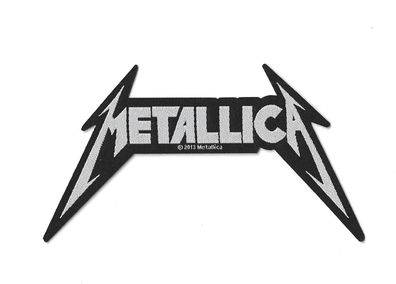 Metallica Logo Cut Out Aufnäher gewebt woven Patch NEU & Official!