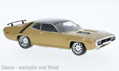 IXO 1:43 IXOCLC529N.22 Plymouth GTX Runner metallic gold, 1971, -NEU
