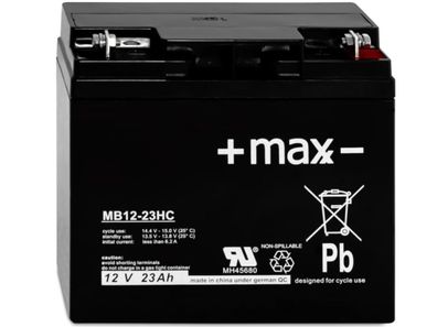 Bleiakku Maxx Batterien MB12-23HC 12V 23Ah AGM Blei Accu Battery wartungsfrei