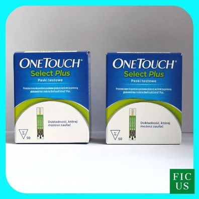 One Touch Select Plus x100 Blutzuckerteststreifen NEU/ OVP Verw. bis: 5/2025