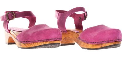 Sanita Clogs Damen Sandale Wood-Sita Basic Sandal Pink