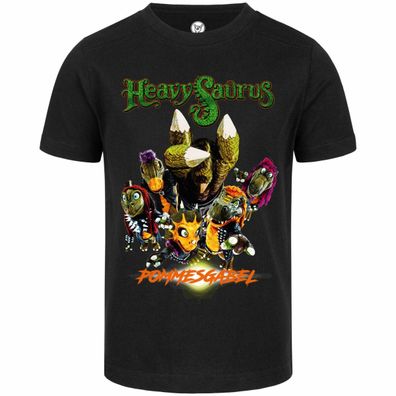 Heavysaurus (Pommesgabel) - Kinder T-Shirt 100% offizielles Bio Baumwolle