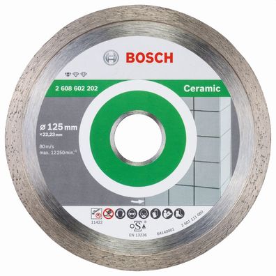 Bosch DIA-Trennscheibe Standard für Ceramic 125x22,23x1,6 mm 2.608.602.202