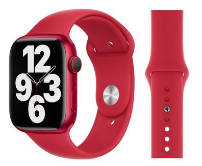 Original Apple Sport Armband S/ M 42/44/45mm MKUV3ZM/ A (Product) Red 5. Gen Sehr Gut