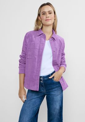 Cecil Cord Overshirt in Sporty Lilac