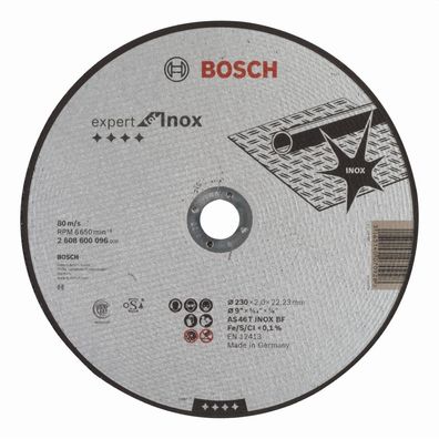 Bosch Professional Trennscheibe 230 x 2 mm gerade Expert for INOX 2608600096