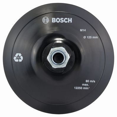 Bosch Stützteller Klettverschluss Grundplatte 125mm 2608601077 Exzenter Winkel