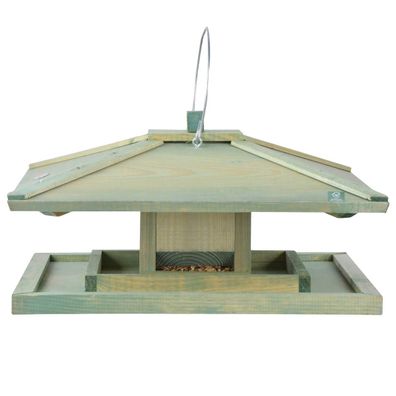 Esschert Design Vogelfutterhaus Japan Style 38,5 cm quadratisch - FSC® Kieferholz