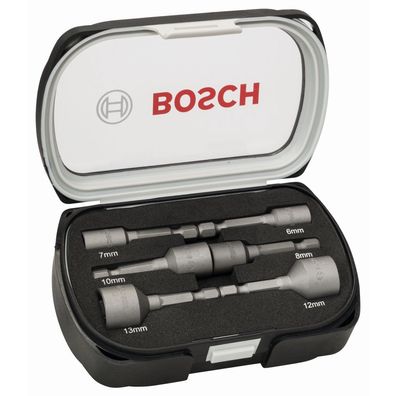 Bosch Extra Hart-Steckschlüssel-Set 6-tlg 6 7 8 10 12 13mm Länge 50mm2608551079