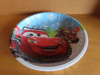 Weihnachtsteller Blechteller mit Cars im Winter ICY --Disney/ Pixar