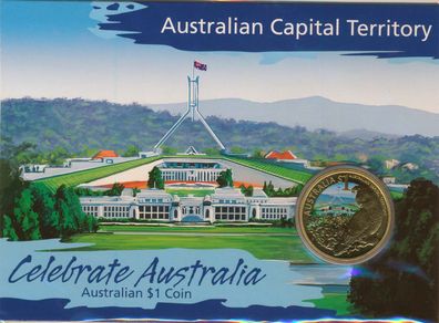 Australien 1 Dollar 2009 Australian Capital Territory in Karte*