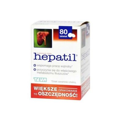 Hepatil 80 Tabletten - trägt zur ordnungsgemäßen Fettstoffwechsel bei