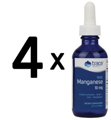 4 x Ionic Manganese, 10mg - 59 ml.