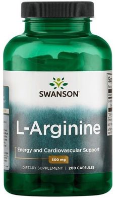 L-Arginine, 500mg - 200 caps