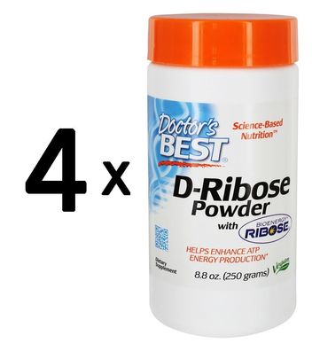 4 x D-Ribose Powder - 250g