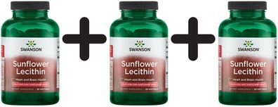 3 x Sunflower Lecithin - 90 softgels