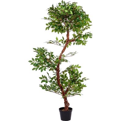 Plantasia® Kunstpflanze Künstlicher Schnurbaum 160 cm Zimmerpflanze Dekobaum