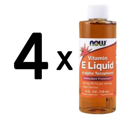 4 x Vitamin E Liquid - 118 ml.