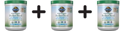 3 x Perfect Food RAW Organic 100% Organic USA Wheat Grass Juice - 240g