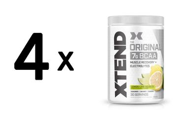4 x Xtend, Lemon Lime - 431g