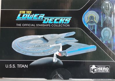 U.S.S. Titan NCC-80102 Sammlermodell Star Trek LOWER DECKS Metall Eaglemoss OVP NEU