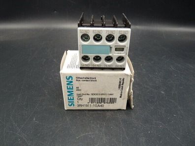 Siemens 3RH1911-1GA40 Hilfsschalterblock >ungebraucht!<