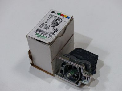 Schneider Electric ZB4 BW0M51 Hilfsschalterblock, Ø 22, mit LED-Modul, gelb, 1S