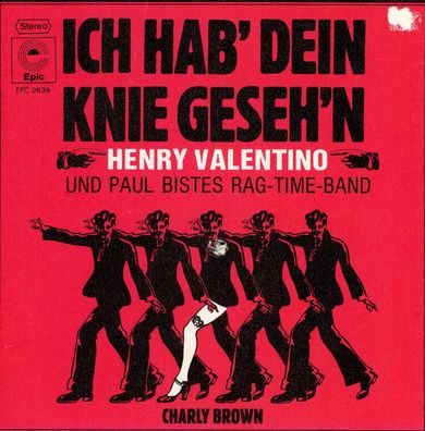 7" Cover Henry Valentino - Ich hab Dein Knie geseh´n