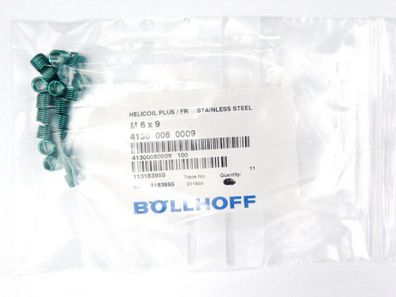 Böllhoff 4130 006 0009 Gewindeeinsatz M6 x 9 VPE = 20 St. > ungebraucht! <