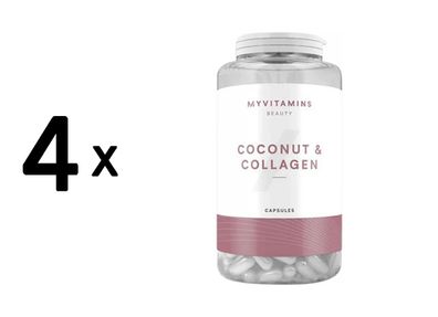 4 x Myprotein MyVitamins Coconut and Collagen (180 Caps) Unflavoured