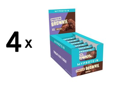 4 x Myprotein Protein Brownie (12x75g) Chocolate