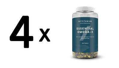 4 x Myprotein MyVitamins Essential Omega-3 (250 caps) Unflavored