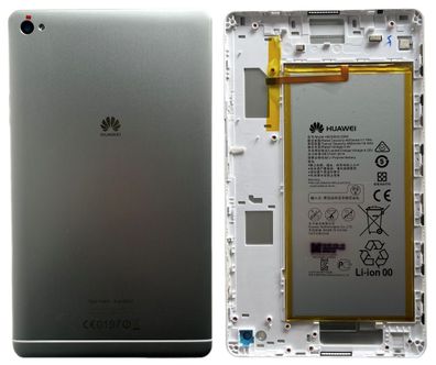 Original Huawei MediaPad M2 8" Akkudeckel M2-801L + Akku HB3080G1EBW Silber Neu