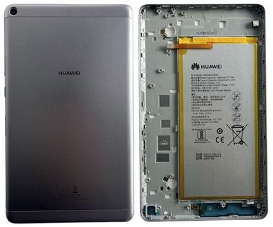 Original Huawei MediaPad T3 8" Akkudeckel KOB-W09 + Akku HB3080G1EBC Grau Neu