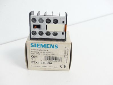 Siemens 3TX4440-0A Hilfsschalterblock - ungebraucht!