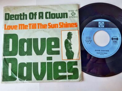 Dave Davies/ The Kinks - Death of a clown 7'' Vinyl Germany/ Label 2