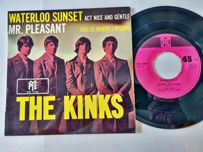 The Kinks - Waterloo Sunset/ Mr. Pleasant 7'' Vinyl EP France/ Germany