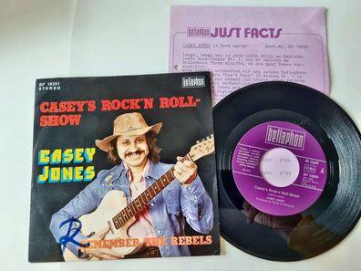 Casey Jones - Casey's rock 'n roll-show 7'' Vinyl Germany WITH PROMO FACTS