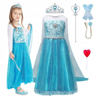 Kostüm Elsa Prinzessin Kind Kostümball Party Girl Geburstag
