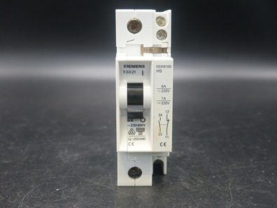 Siemens 5SX21 B6 Leistungsschutzschalter mit 5SX9100HS