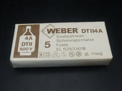 Weber DTII4A EL1525004218 Smeltpatronen 5 Stück> ungebraucht! <