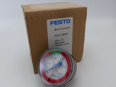 Festo MA-50-2.5-R1/4-E-RG Manometer 525727 > ungebraucht! <
