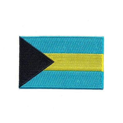 80 x 50 mm Bahamas Nassau Inselstaat Flagge Flag Patch Aufnäher Aufbügler 2005 X